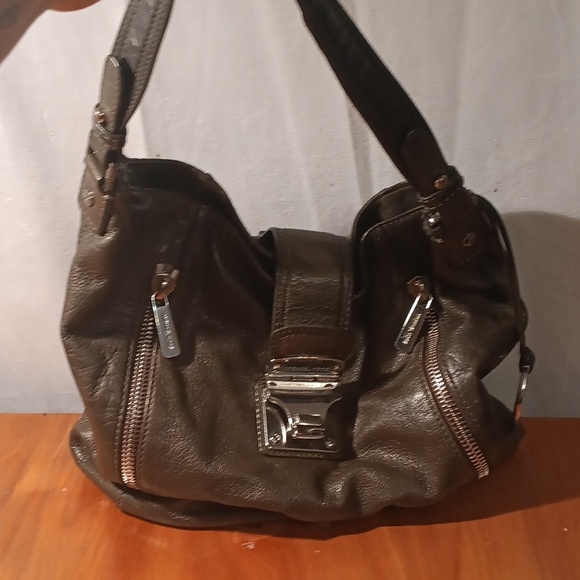 Michael Kors Dark Olive  Leather Shoulder Bag - Picture 2 of 14